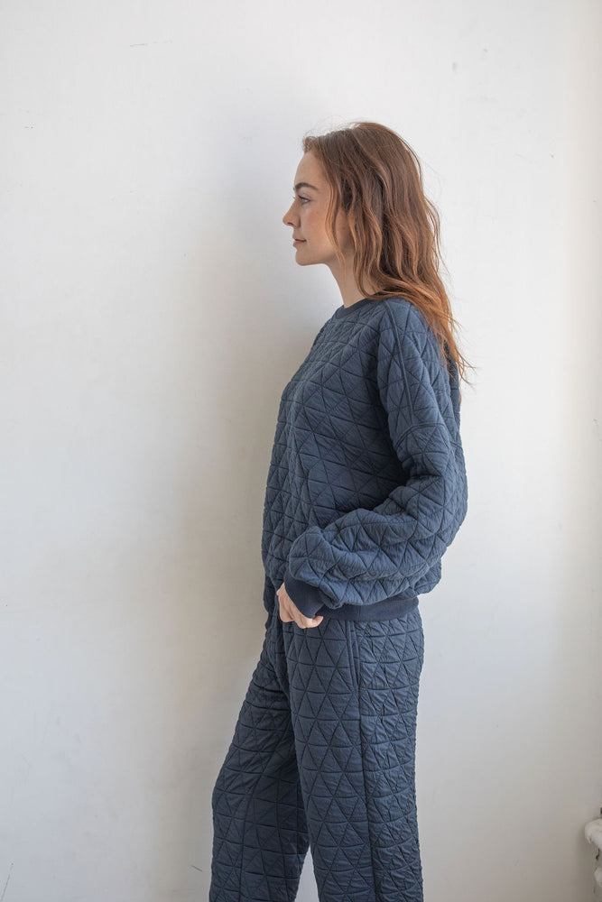 
                  
                    Midnight Quilted Pullover
                  
                